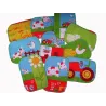 Lingettes lavables "La Ferme"