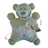 POMMETTE Doudou semi plat ours jaune