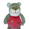 DOU KIDOU doudou peluche ours rose et marron