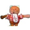 SUCRE D'ORGE CHAT ORANGE PULL RAYE