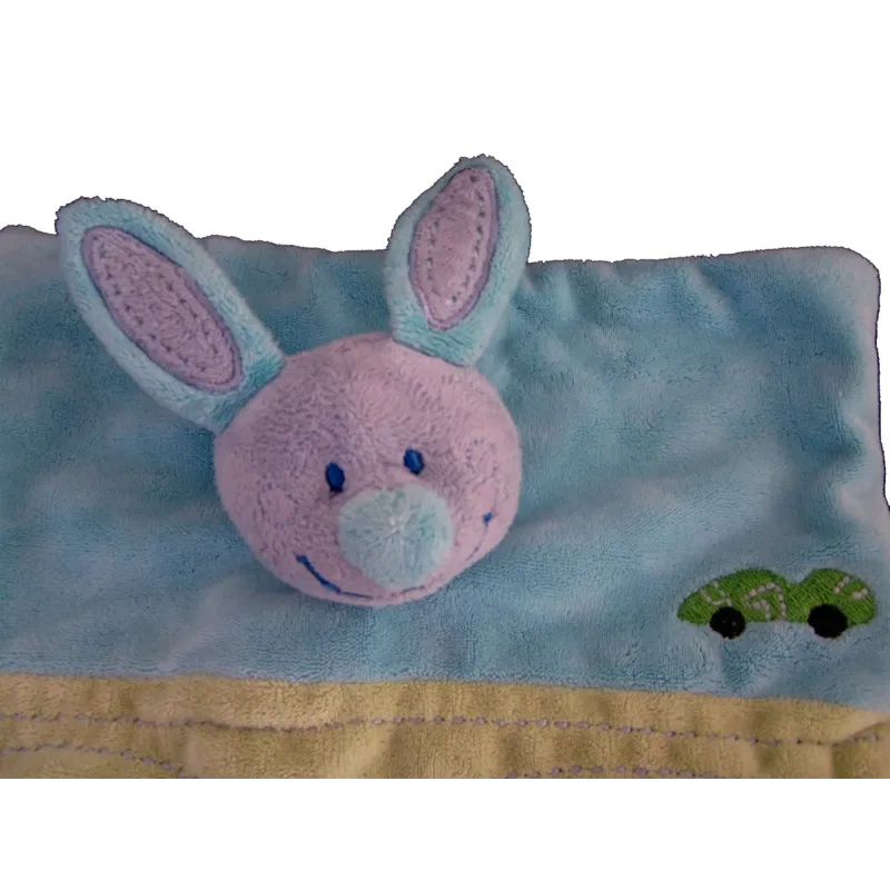 TEX LAPIN BLEU ET VERT VOITURE