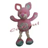 TEX GRANDE SOURIS ROSE COEURS BRODES