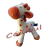 MOTS D'ENFANTS DOUDOU GIRAFE ORANGE ET SAUMON