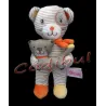 POMMETTE doudou chat rayé et petit chat dans les pattes