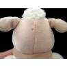 TIAMO Doudou Mouton blanc et marron avec écharpe