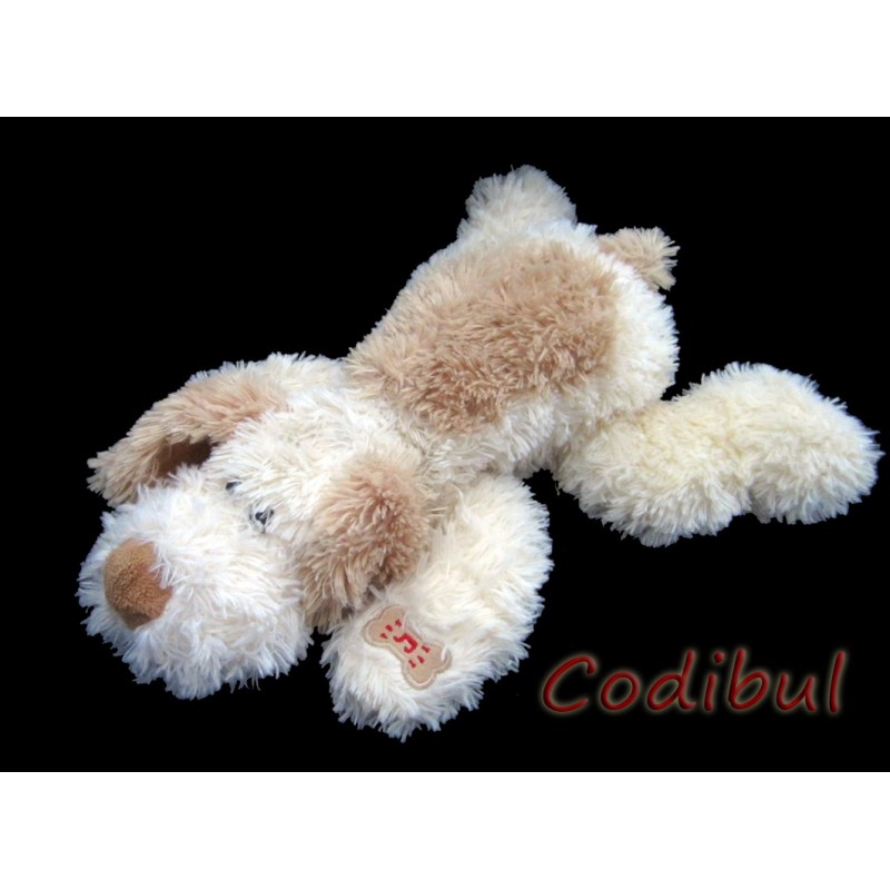 peluche chien couché