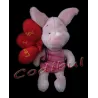 NICOTOY Doudou porcinet ballons I LOVE YOU DISNEY