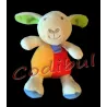 PARADISE TOYS doudou mouton agneau rouge orange hochet