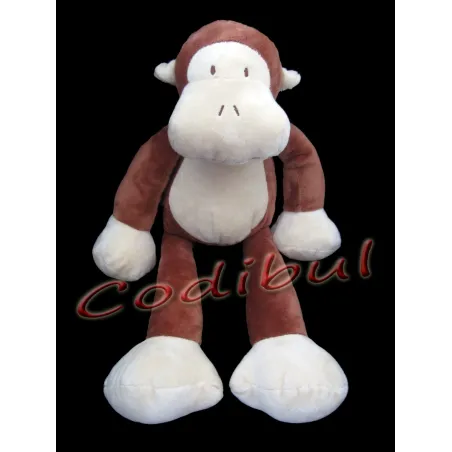 NICOTOY Grand Doudou singe marron