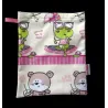 Sac à lingettes imperméable "GRENOUILLE ROSE"