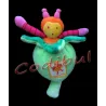 MOULIN ROTY Doudou hochet fleur verte louna l'abeille