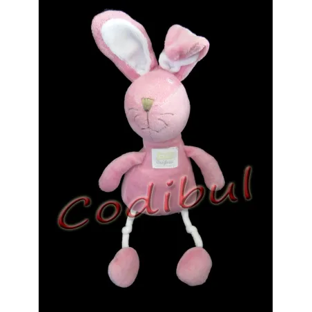 CONFETTI Doudou Mon petit lapin rose