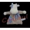 TIAMO doudou plat vache taches bleues grelot