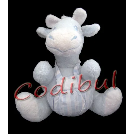 TARTINE ET CHOCOLAT DOUDOU GIRAFE TABLIER BLEU