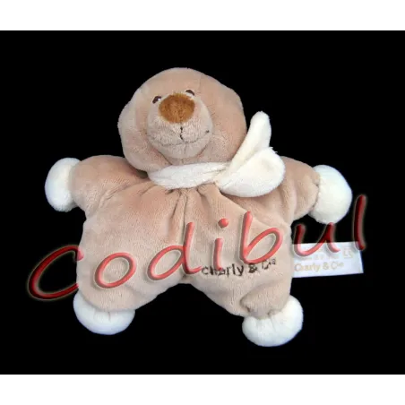 TIAMO Doudou ours charly et cie hochet