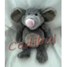 LA PELUCHERIE doudou éléphant gris croix ventre