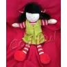 AJENA Doudou fille couettes robe verte