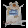 TIAMO Doudou plat ours koala salopette bleu