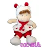 NICOTOY Doudou garçon pantalon rouge étoiles