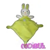 VETIR GEMO Doudou plat lapin jaune et blanc