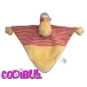 DOUDOU PLAT HIPPOPOTAME ERNESTO CARRE BLANC