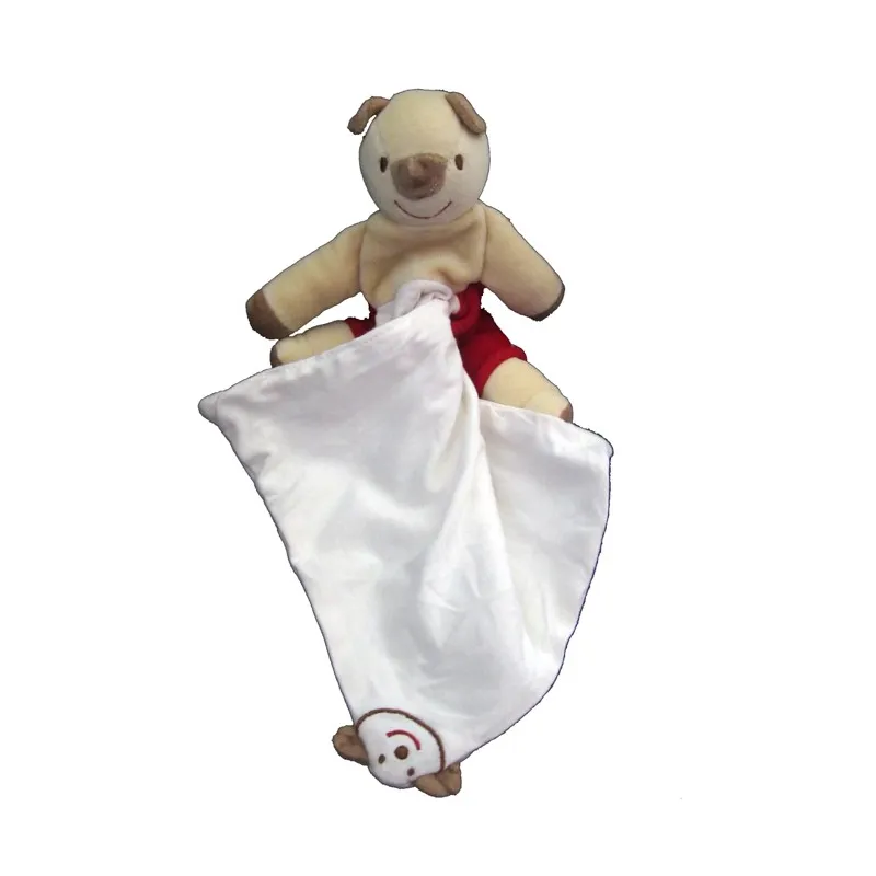 SUCRE D'ORGE ours cajou pantalon rouge et mouchoir
