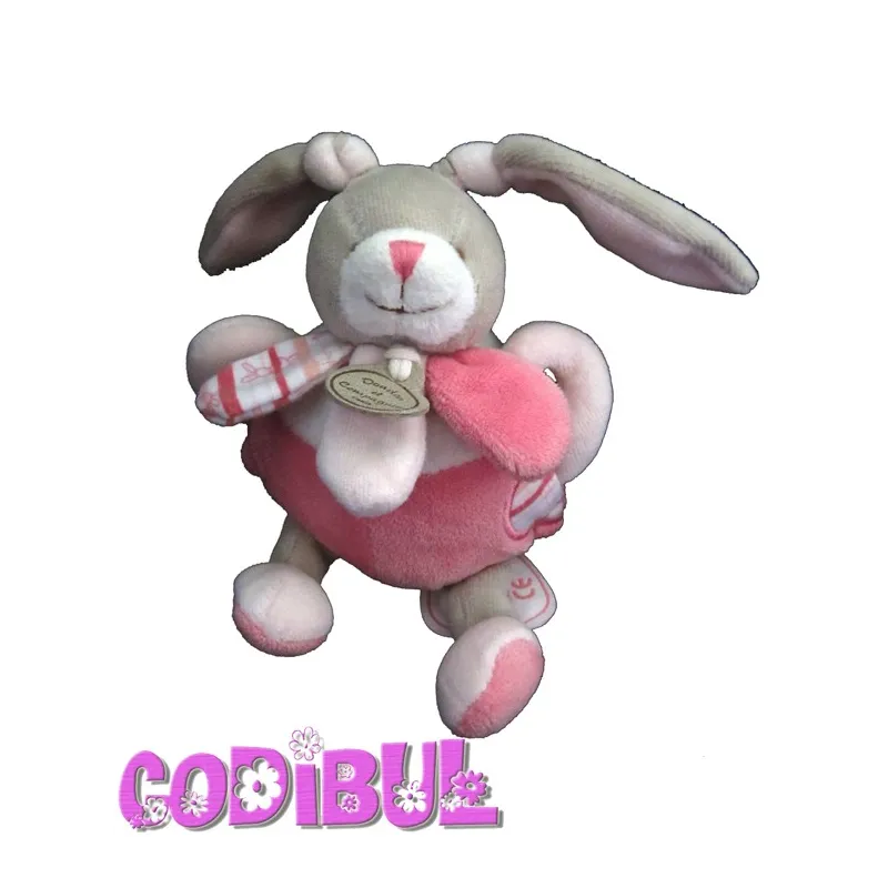 DOUDOU ET COMPAGNIE Lapin Célestine la câline hochet