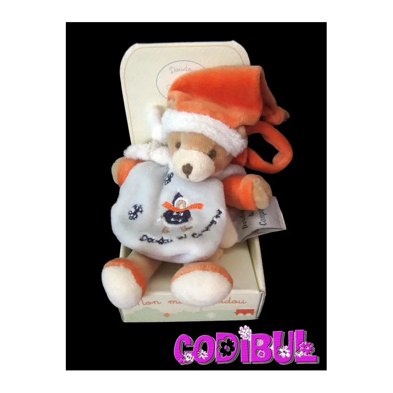 DOUDOU ET COMPAGNIE MINI DOUDOU OURS A LA NEIGE
