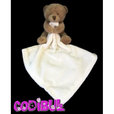 BABY NAT' ours marron et son mouchoir