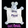 PICOT doudou plat lapin bleu