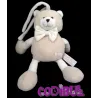 TIAMO Collection doudou ours beige velours hochet