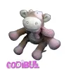 NOUKIE'S Doudou vache Lola Rosalie écharpe rose 