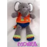 NICOTOY doudou éléphant cirque souris