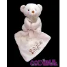 DOUDOU ET COMPAGNIE BIO ours beige avec mouchoir brodé