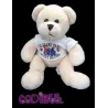 Doudou peluche ours crème parc du puy du fou