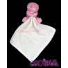 DOUDOU ET COMPAGNIE ours rose et mouchoir beige