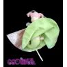 COROLLE doudou vice-versa lutin rose et vert à pois grelot