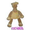 NOUKIE'S GRAND Doudou girafe capucine robe jaune