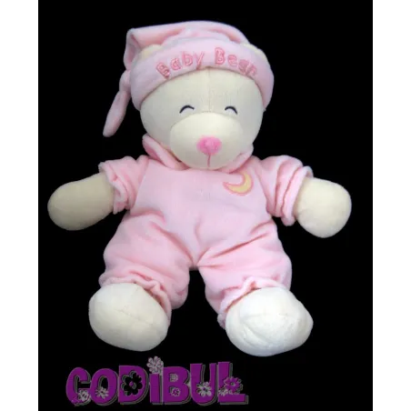 GIPSY Doudou ours Baby Bear rose lune