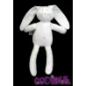 PETIT BATEAU DOUDOU LAPIN blanc broderies argent