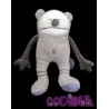 OBAIBI Doudou singe gris mauve vibrant