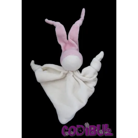 KEPTIN-JR Doudou bio lutin bonnet rose
