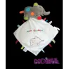 NICOTOY DOUDOU PLAT ELEPHANT gris bleu mon doudou