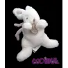 DOUDOU ET COMPAGNIE lapin bonbon blanc et beige 15 cm