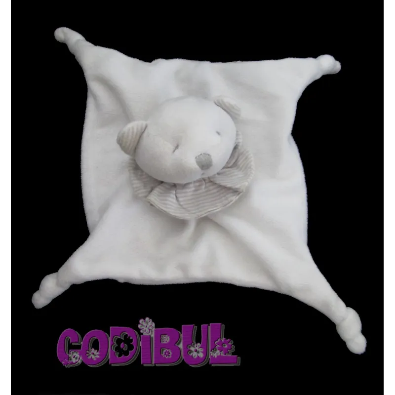 grain de blé doudou plat ours blanc