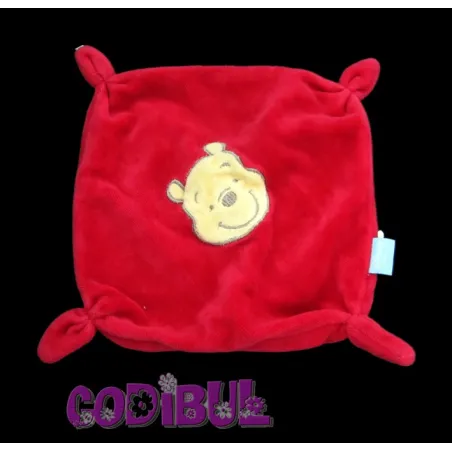 DISNEY BABY Doudou plat winnie rouge