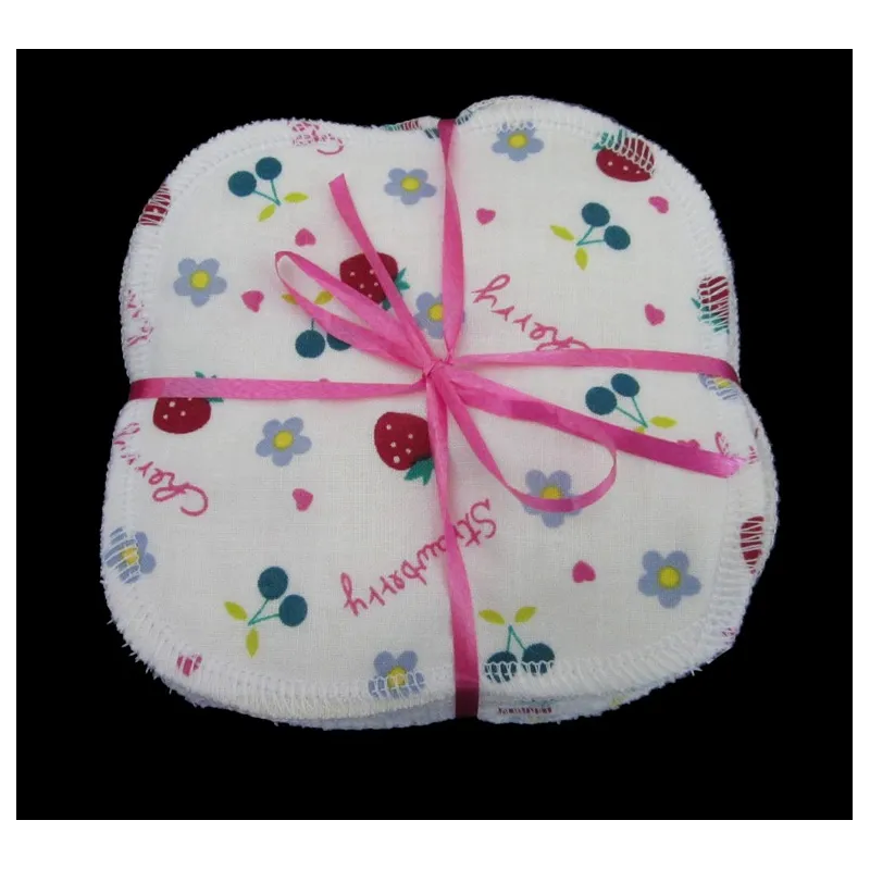 Lingettes lavables 11 cm strawberry * bambou et coton *