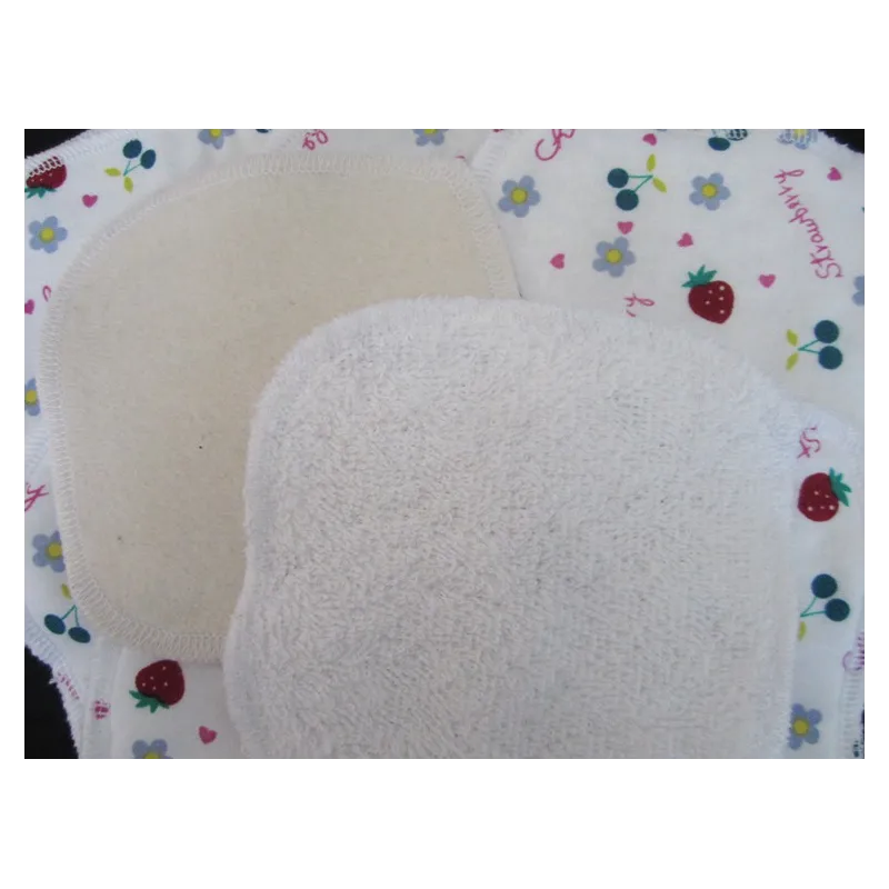 Lingettes lavables 11 cm strawberry * bambou et coton *