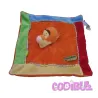 DISNEY NICOTOY Doudou plat tigrou orange rouge bleu vert feuille