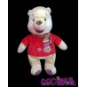 DISNEY Peluche Winnie l'ourson pull rouge abeille